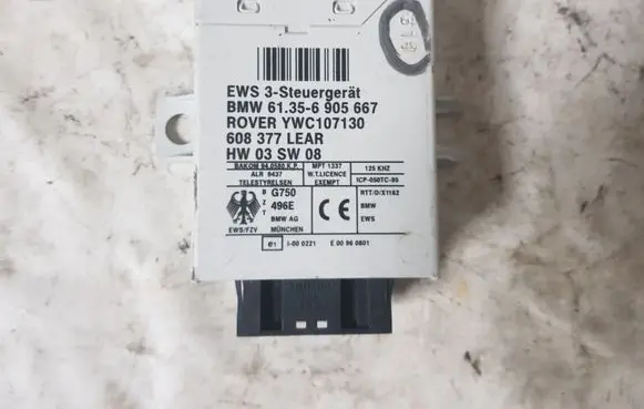 BMW X5 E53 Immobilizer control unit/module 61356905667