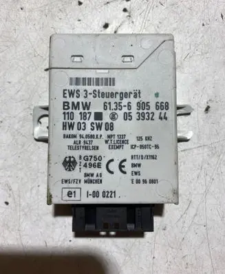 BMW 5 E39 Immobilizer control unit/module 61356905668 05393244 110187