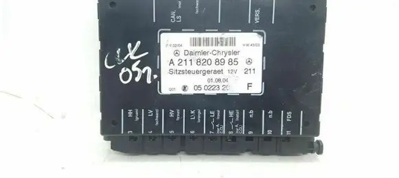 Mercedes-Benz E W211 Seat control module A211820895