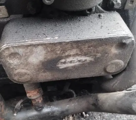 Engine oil radiator