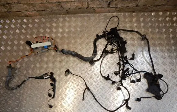 BMW 5 E60 E61 Engine installation wiring loom 7795363 7795365 38349