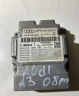 Audi A3 S3 8P Airbag control unit/module 8P0959655P 0285010680