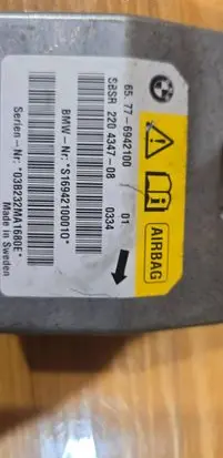 BMW 5 E60 E61 Airbag control unit/module 6942100 S16942100010 03B232MA1680E