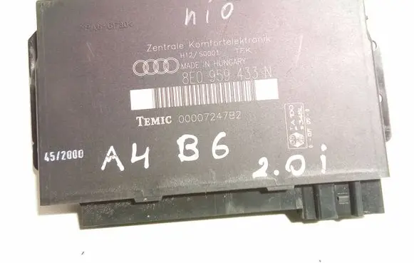 Audi A4 S4 B6 8E 8H Comfort/convenience module 8E0959433N 00007247B2