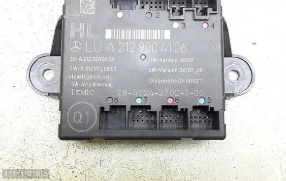 Mercedes-Benz C W204 Door control unit/module a2129004106