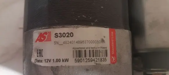 Mercedes-Benz A W168 Starter motor 5901259421835 S3020 SN4824014896370000B0NR