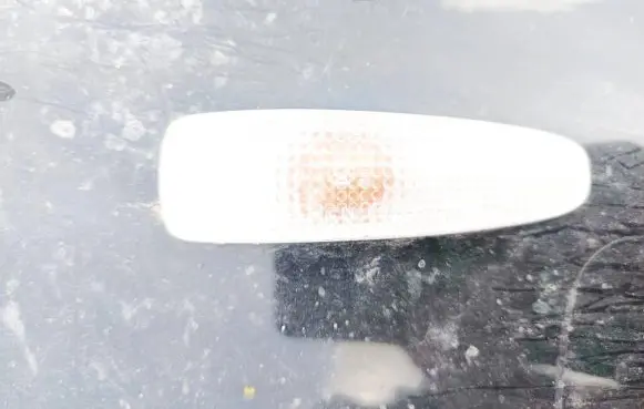 Front fender indicator light