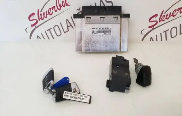 Volkswagen PASSAT B8 Engine ECU kit and lock set 04E907309AB 0261S09529 3G0800375AT