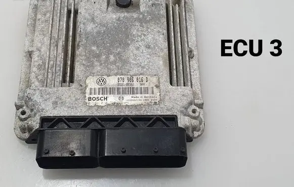 Volkswagen Touareg I Engine control unit/module 070906016D 0281010736 1039S02144