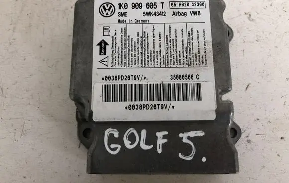Volkswagen Golf V Airbag control unit/module 1K0909605T 5WK43412