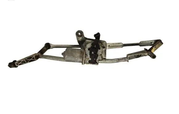 Front wiper linkage and motor