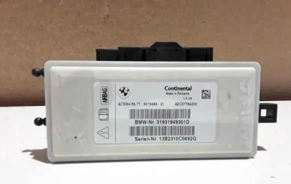 BMW 5 F10 F11 Airbag control unit/module 9319493