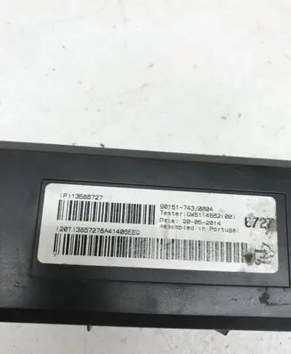 Opel Zafira C Other control units/modules 13586727