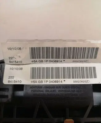 Citroen C4 I Steering wheel airbag 96823829ZD
