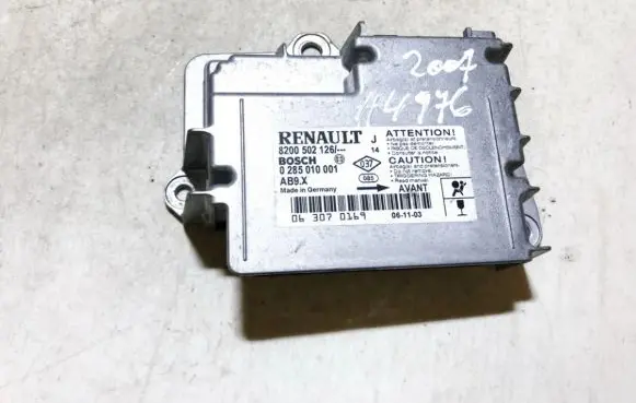 Renault Modus Airbag control unit/module 8200502126 0285010001