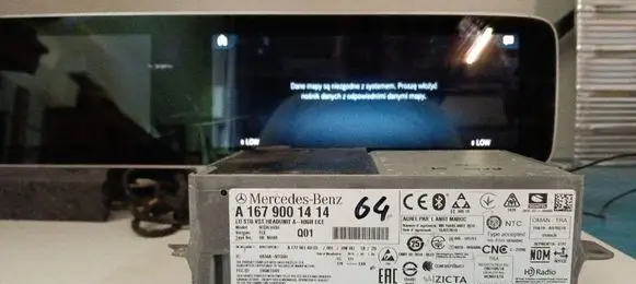 Mercedes-Benz GLE W167 Radio/CD/DVD/GPS head unit A1679001414