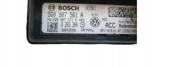 Volkswagen Golf Sportsvan Distronic sensor radar 5Q0907572B