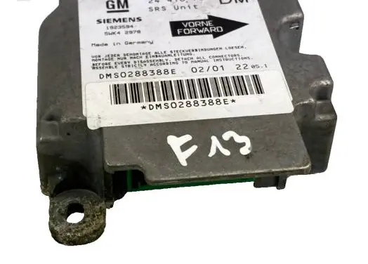 Opel Zafira A Airbag control unit/module 24416704DM 1923594 DMS0288388E