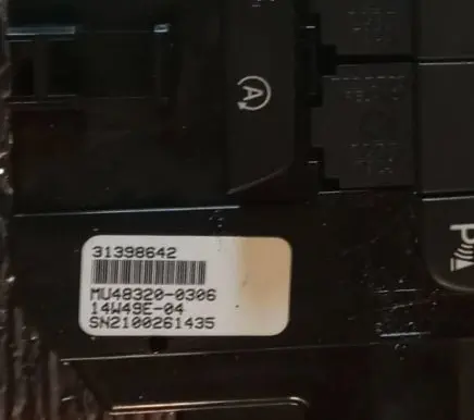 Volvo V40 Climate control unit 31398642 14W49E04 MU483200306