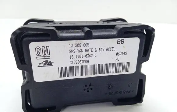 Opel Astra H ESP acceleration yaw rate sensor 13208665 10170103623 CT76D07M0H