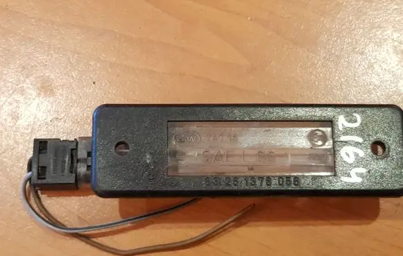 BMW 5 E34 Number plate light 63261378056