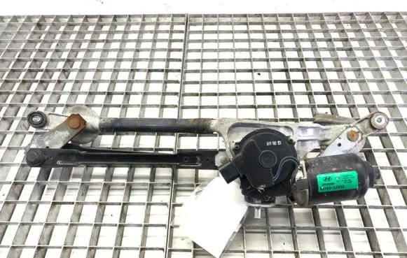 Front wiper linkage and motor