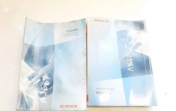 Toyota Corolla E120 E130 Owners service history hand book 