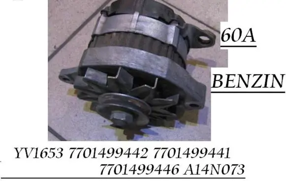 Renault 19 Generator/alternator 7701499442 7701499441