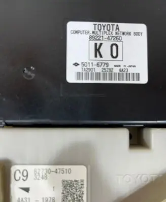 Toyota Prius (XW30) Other control units/modules 8273047510 8922147260 50116779