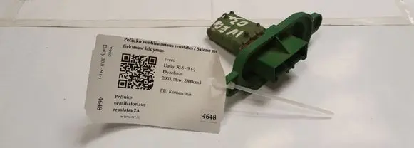 Iveco Daily 30.8 - 9 Heater blower motor/fan resistor 500326616