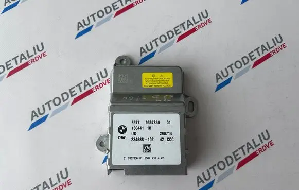 BMW i3 Airbag control unit/module 9367836 6818813