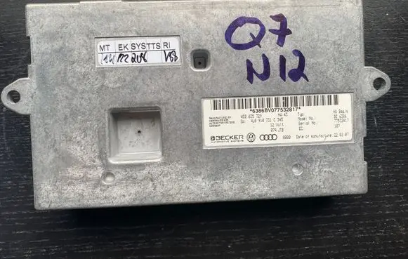 Audi Q7 4L MMI control unit 4L0910731C 4E0035729 4L0910731C345