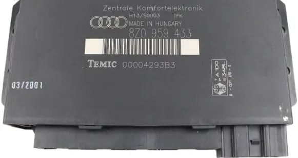 Audi A2 Central body control module 8Z0959433 00004293B3