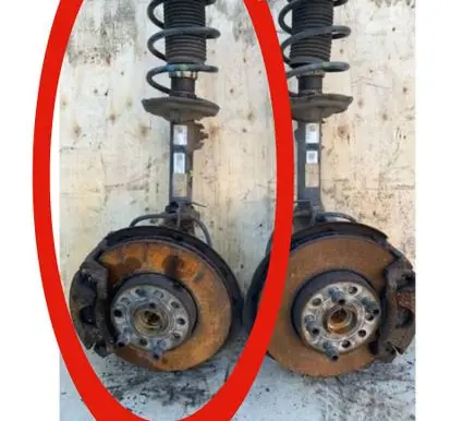 Volkswagen Golf VII Front shock absorber with coil spring 5Q0412014MF