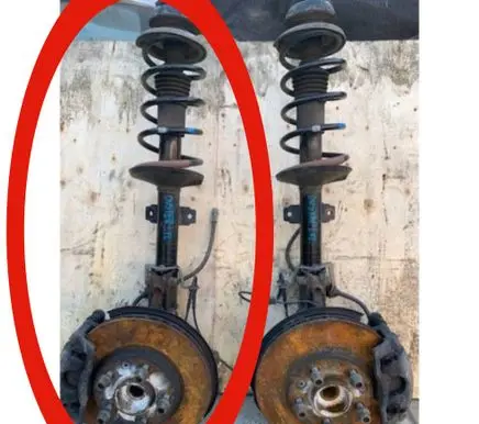 Dacia Duster Front shock absorber with coil spring 8200813791 12003 8200813791D