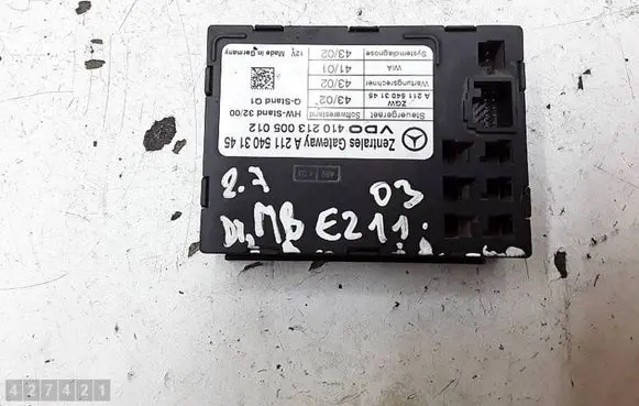 Mercedes-Benz E W211 Gateway control module A2115403145 410213005012