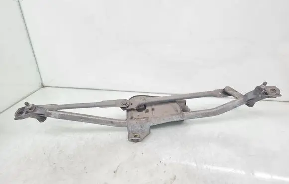 Front wiper linkage and motor