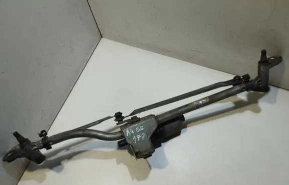 Front wiper linkage and motor