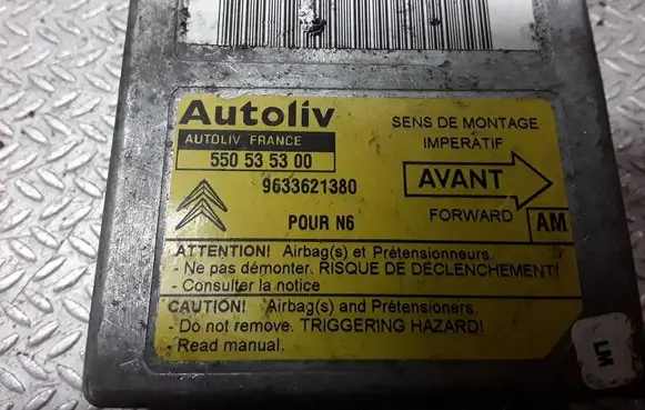 Citroen Xsara Airbag control unit/module 550535300 9633621380