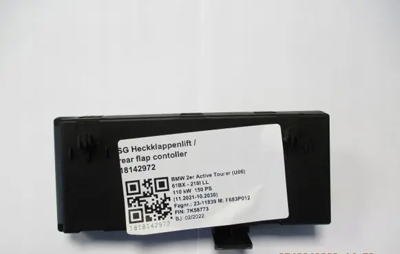 BMW 2 Active Tourer U06 Tailgate/trunk control unit/module 5A53D08