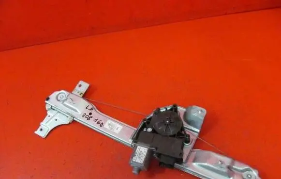 Peugeot 208 I Front door window regulator with motor 9806081880