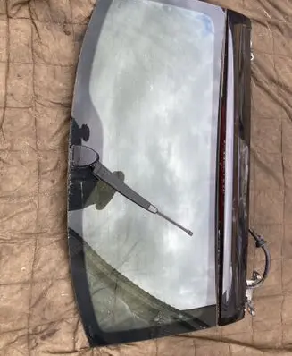 Volkswagen Touareg I Rear windscreen/windshield window 
