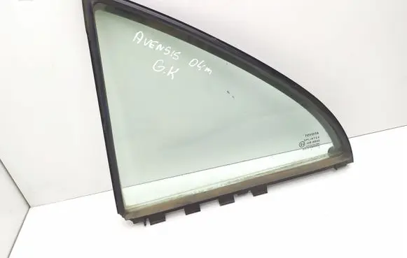 Rear vent window glass