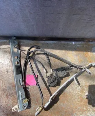 Renault Megane II Front door window regulator with motor 128000471 400794H