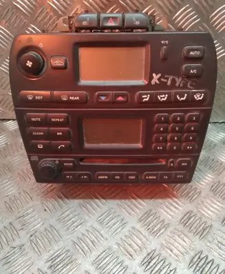 Jaguar X-Type Radio/CD/DVD/GPS head unit 1X4318B876AB 020279 2002AP