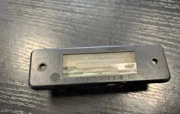 Number plate light