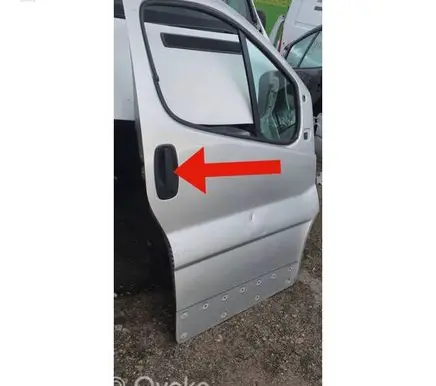 Opel Vivaro Front door exterior handle 91168527 8200170597 8200170514