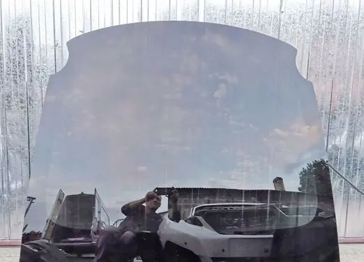 Tesla Model X Rear windscreen/windshield window 