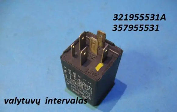 Volkswagen PASSAT B5 Window wiper interval relay 321955531A 357955531