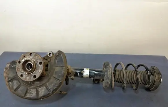 Front shock absorber with coil spring